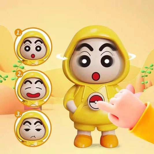 Shinchan Face Changing Keychain - Adorable Anime Character with Multiple Expressions