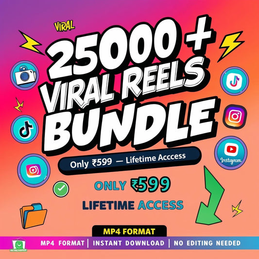 250,000+ Viral Reels Video Bundle | Instant Download | Nature, Satisfying, Motivation, Travel, Cars & More